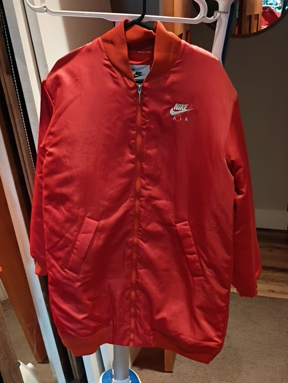 Long Orange Nike Air Therma Fit Sport Spice Bomber Jacket Size M